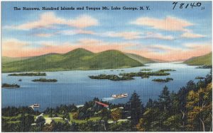 vintage postcard of tongue mountain